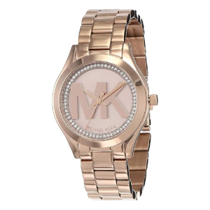 Michael Kors Women’s Quartz Rose Gold Stainless Steel Chain Rose Gold Dial 33mm Watch MK3549
