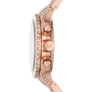 Michael Kors Women’s Quartz Chronograph Rose Gold Stainless Steel Rose Gold Dial 36mm Watch MK7235 - Image 3