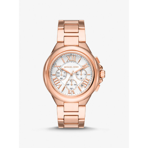 Michael Kors Women’s Chronograph Quartz Rose Gold Stainless Steel White Dial 43mm Watch MK7271