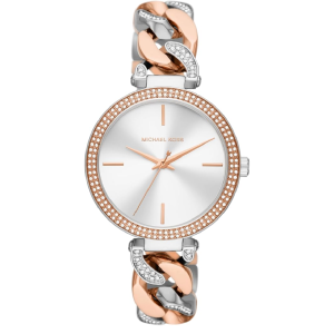 Michael Kors Women’s Quartz Two-Tone Stainless Steel Silver Dial 38mm Watch MK4634