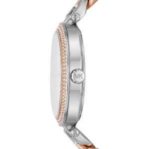 Alternative view of Michael Kors Women’s Quartz Two-Tone Stainless Steel Silver Dial 38mm Watch MK4634