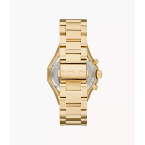 Michael Kors Women’s Chronograph Quartz Gold Stainless Steel Gold Dial 41mm Watch MK4690 - Image 3
