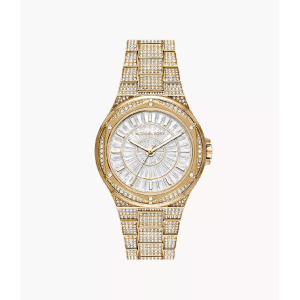 Michael Kors Women’s Quartz Gold Stainless Steel White Dial 41mm Watch MK6991