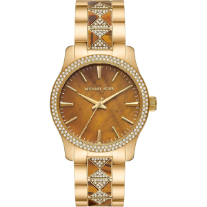 Michael Kors Women’s Quartz Gold Stainless Steel Copper Dial 38mm Watch MK7389