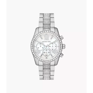 Michael Kors Women's Chronograph Quartz Silver Stainless Steel Silver Dial 38mm Watch MK7243