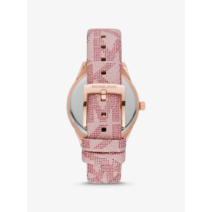 Alternative view of Michael Kors Women's Quartz Rose Gold Leather Strap Rose Gold Dial 33mm Watch MK2879