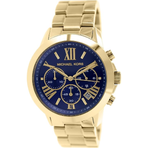 Michael Kors Women's Chronograph Quartz Stainless Steel Blue Dial 40mm Watch MK5923