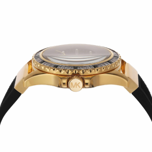 Alternative view of Michael Kors Women's Quartz Black Silicone Strap Black Dial 42mm Watch MK7440