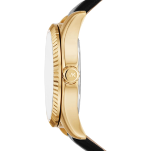 Alternative view of Michael Kors Women's Quartz Black Leather Strap Black Dial 38mm Watch MK4748 (Like New)
