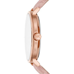Alternative view of Michael Kors Women's Quartz Pink PVC Strap White Dial 40mm Watch MK2947