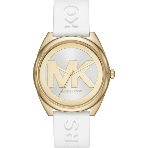 Michael Kors Women's Quartz White Silicone Strap White Dial 42mm Watch MK7141