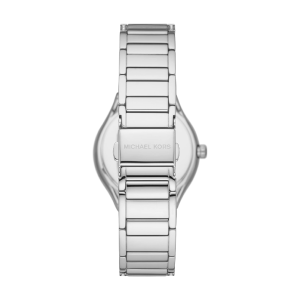 Michael Kors Women’s Silver Stainless Steel White Dial 33mm Watch MK4657 (Like New) - Image 3