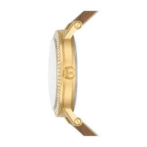 Alternative view of Michael Kors Women's Quartz Brown Leather Strap Gold Dial 38mm Watch MKO1026