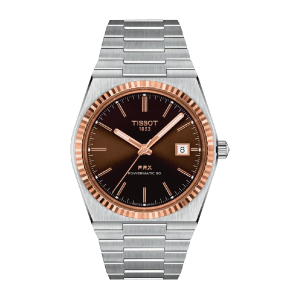 TISSOT Men’s Swiss Made Powermatic Stainless Steel Brown Dial 40mm Watch T931.407.41.291.00