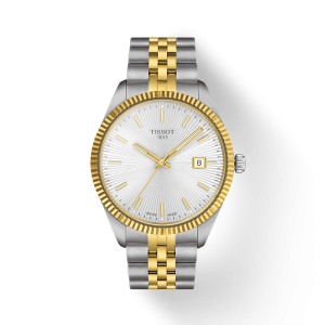 TISSOT Men’s Quartz Swiss Made Two-tone Stainless Steel Silver Dial 40mm Watch T156.410.22.031.00
