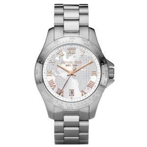 Michael Kors Women's Quartz Stainless Steel White Dial 44mm Watch MK5958