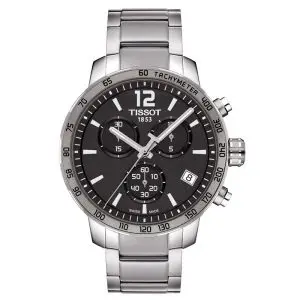 TISSOT Men’s Chronograph Quartz Swiss Made Silver Stainless Steel Anthracite Dial 42mm Watch T095.417.11.067.00