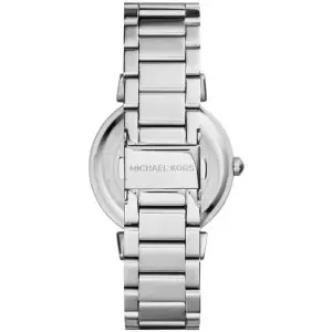Michael Kors Women's Quartz Silver Stainless Steel Crystel & Mother Of Pearl Dial 37mm Watch MK3355