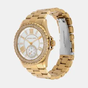 Michael Kors Women's Quartz Gold Stainless Steel Mother Of Pearl Dial 40mm Watch MK7401