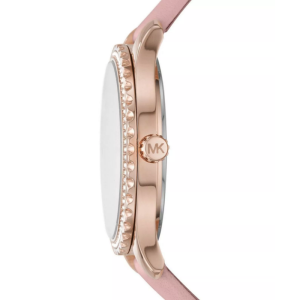 Alternative view of Michael Kors Women’s Quartz Rose Gold Leather Strap White Dial 38mm Watch MK2909