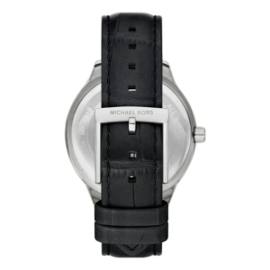 Alternative view of Michael Kors Women’s Quartz Black Leather Strap Mother Of Pearl White Dial 38mm Watch MK4821