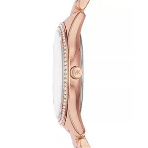 Michael Kors Women’s Quartz Rose Gold Stainless Steel Rose Gold Mother Of Pearl Dial 33mm Watch MK4491