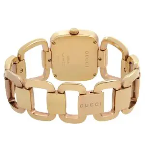Alternative view of Gucci Women’s Quartz Swiss Made Rose Gold Stainless Steel Black Dial 31mm Watch YA125409