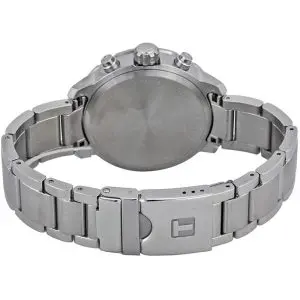 TISSOT Men’s Chronograph Quartz Swiss Made Silver Stainless Steel Black Dial 42mm Watch T095.417.11.057.00