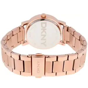 DKNY Women’s Quartz Rose Gold Stainless Steel White Dial 34mm Watch NY2344 (Without Tag)