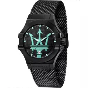 Maserati Potenza Aqua Edition Men’s Quartz Black Stainless Steel Black Dial 44mm Watch R8853144002
