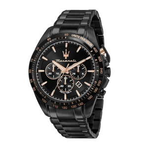 Maserati Men’s Chronograph Quartz Stainless Steel Black Dial 45mm Watch R8873612048