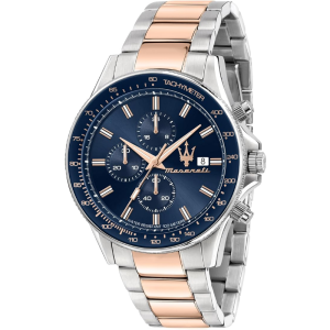 Maserati Men’s Chronograph Quartz Stainless Steel Navy Blue Dial 45mm Watch R8873640012