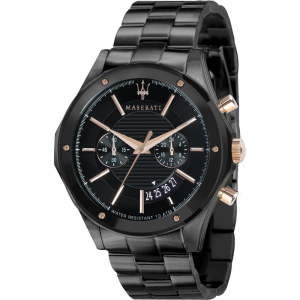 Maserati Men’s Chronograph Quartz Stainless Steel Black Dial 44mm Watch R8873627001