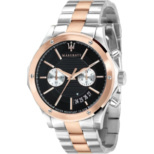 Maserati Men’s Chronograph Quartz Stainless Steel Black Dial 44mm Watch R8873627004