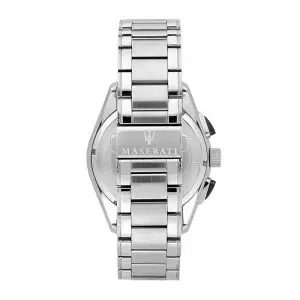 Maserati Men’s Chronograph Quartz Silver Stainless Steel Black Dial 45mm Watch R8873612015