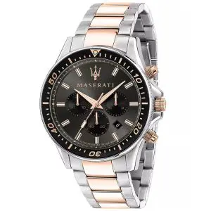 Maserati Men’s Chronograph Quartz Two-Tone Stainless Steel Grey Dial 44mm Watch R8873640002
