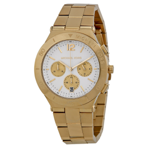 Michael Kors Women's Quartz Stainless Steel White Dial 40mm Watch MK5933 (Without Tag)