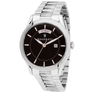 Maserati Men’s Quartz Silver Stainless Steel Black Dial 40mm Watch R8853125002