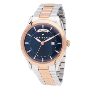 Maserati Men’s Quartz Two-Tone Stainless Steel Blue Dial 40mm Watch R8853125001
