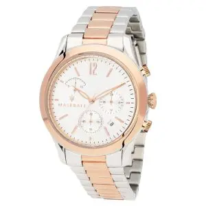 Maserati Men’s Quartz Two-Tone Stainless Steel White Dial 40mm Watch R8873625001