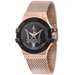Maserati Men’s Quartz Rose Gold Stainless Steel Black Dial 42mm Watch R8853108009