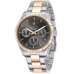 Maserati Men’s Chronograph Quartz Two-Tone Stainless Steel Black Dial 43mm Watch R8853100020