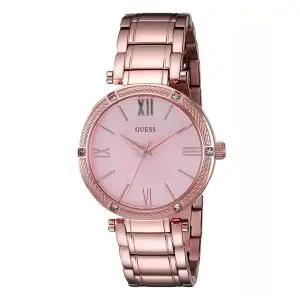 Guess Women’s Quartz Rose Gold Stainless Steel Rose Dial 36mm Watch W0636L2