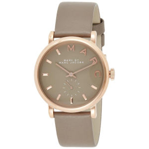 Marc by Marc Jacobs Women’s Quartz Gravel Grey Leather Strap Grey Dial 36mm Watch MBM1266