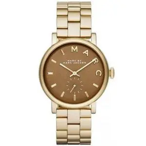 Marc by Marc Jacobs Women’s Quartz Gold Stainless Steel Light Brown Dial 36mm Watch MBM8632