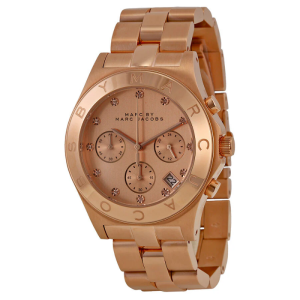Marc by Marc Jacobs Women’s Chronograph Quartz Stainless Steel Rose Gold Dial 40mm Watch MBM3101