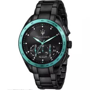 Maserati Traguardo Aqua Edition Men’s Chronograph Quartz Black Stainless Steel Black Dial 45mm Watch R8873644002