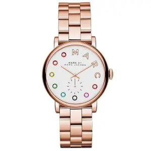 Marc by Marc Jacobs Women’s Quartz Rose Gold Stainless Steel White Dial 36mm Watch MBM3441