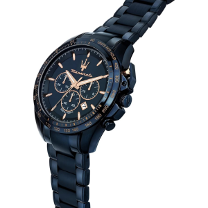 Alternative view of Maserati Men’s Chronograph Quartz Stainless Steel Navy Blue Dial 45mm Watch R8873612054