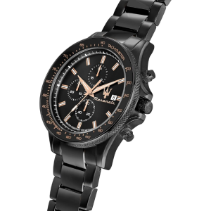 Alternative view of Maserati Men’s Chronograph Quartz Stainless Steel Black Dial 45mm Watch R8873640011